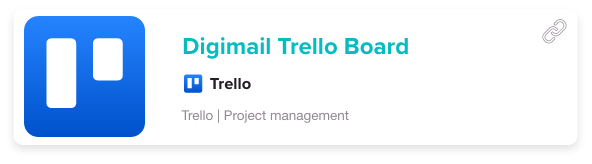 Digimail Trello board